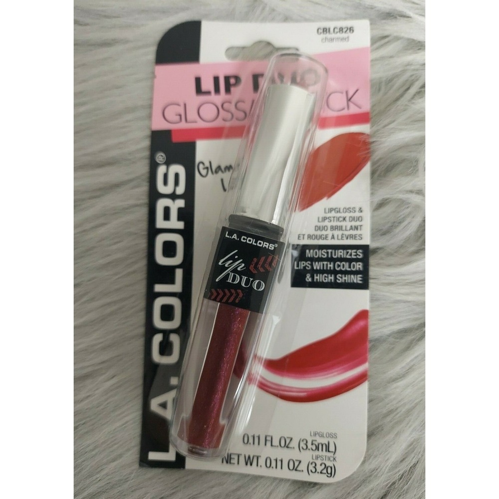 L.A. Colors Lipstick‎ Lip Gloss Duo   Charmed -NIP
